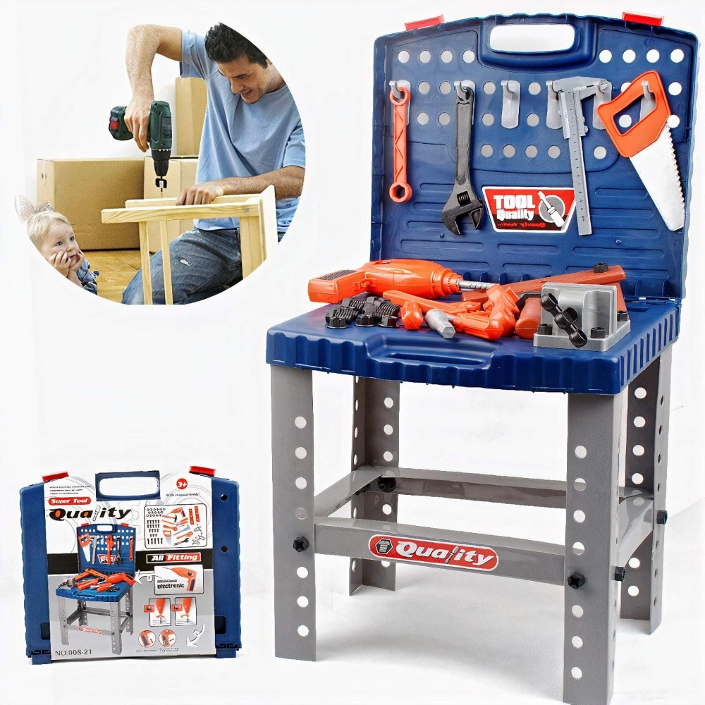 Tools Workshop For Kids - Crianças brinquedo ferramenta bancada com ferramentas