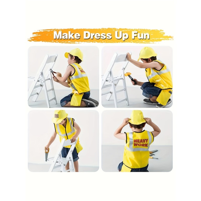 Traje de colete de trabalhador - Tools Workshop For Kids avaliação e preço