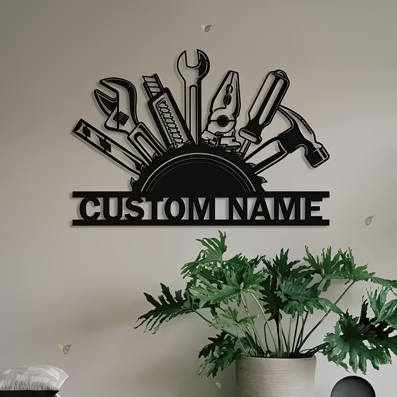 Arte de Parede em Metal Person - Workshop Tools With Name avaliação e preço